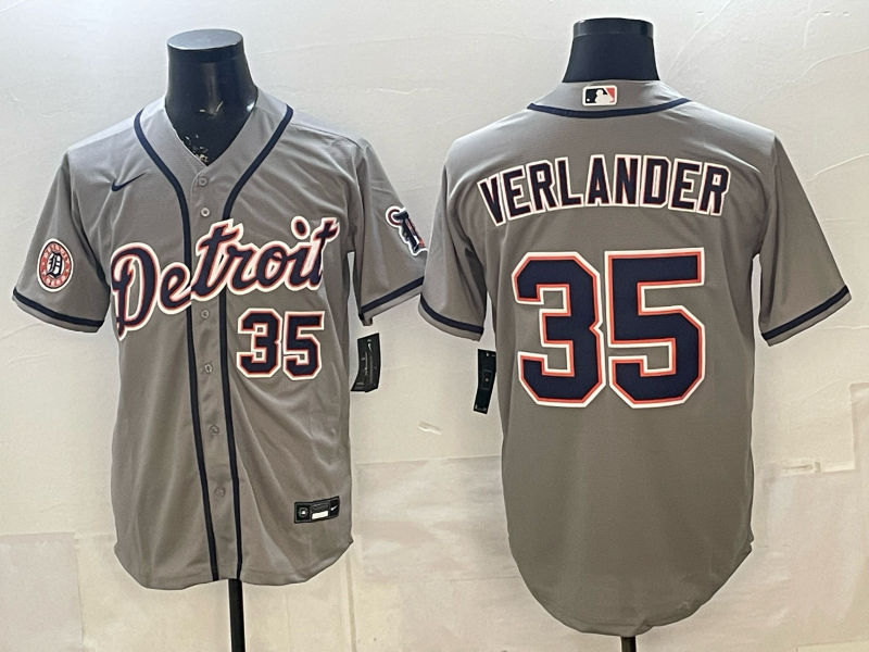 Men Detroit Tigers #35 Verlander white Game Nike MLB Jersey 2026007->->MLB Jersey